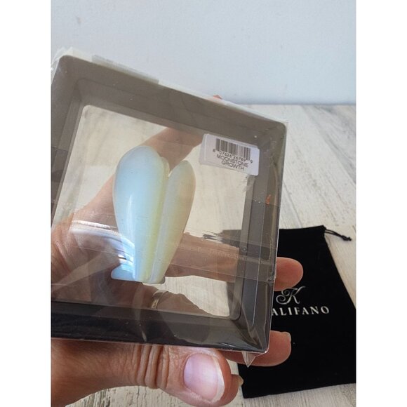 Kalifano moonstone growth Angel cherub statue figurine - Picture 4 of 5